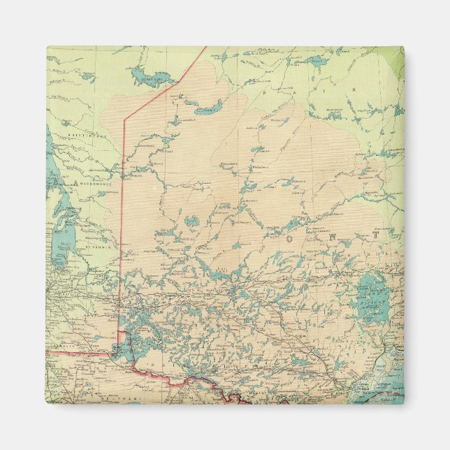 Imán Manitoba y Ontario del Noroeste (Frente)