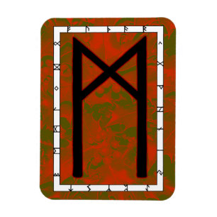 Imán Mannaz Viking Rune Magnet - ¡Humanidad!