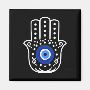 Imán Mano de Hamsa Fátima Ojo de Tigre Turco Protección