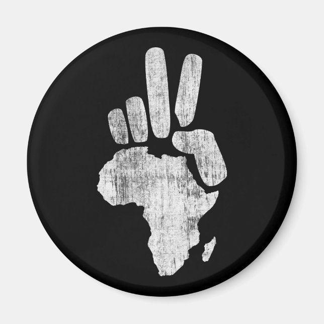 Imán mano de paz de darfur áfrica (Frente)