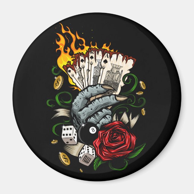 Imán Mano De Tarjetas (Frente)