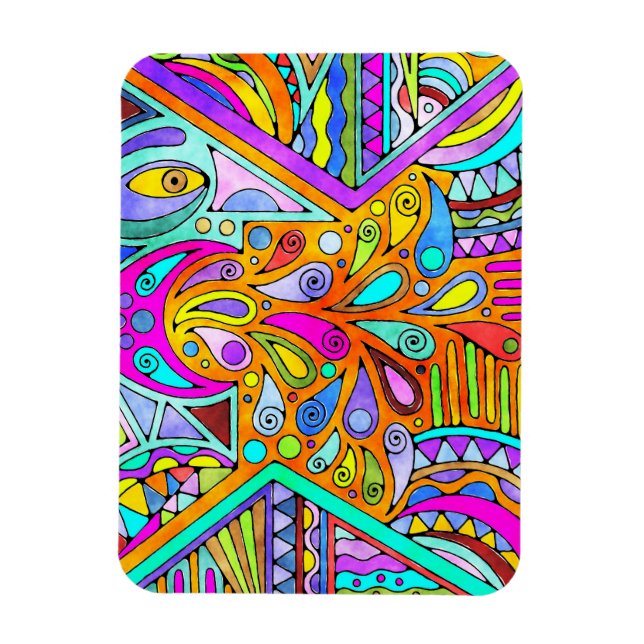 Imán Mano dibujada por EDDArt - Blah Blah 1 (Vertical)