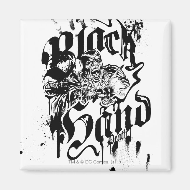 Imán Mano negra - Collage (Frente)