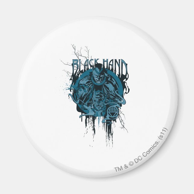 Imán Mano negra - Collage gráfico (Frente)