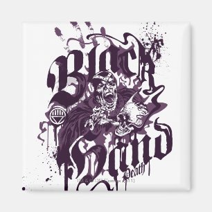 Imán Mano negra - collage púrpura