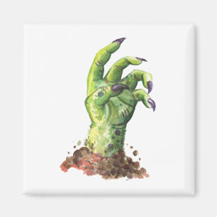 Imán Mano zombie saliendo del suelo