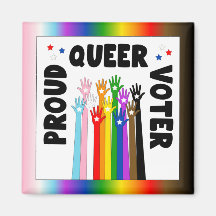 Manos de arco iris de Orgullo Gay Voter