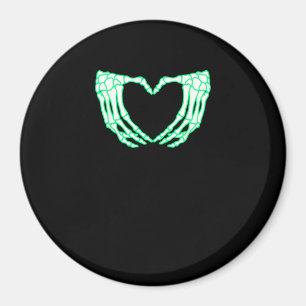 Imán Manos de esqueleto, corazón, disfraz de Halloween