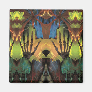 Imán Manos de imanes del otoño