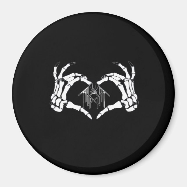 Imán Manos del Corazón de Token Skeletons (Frente)