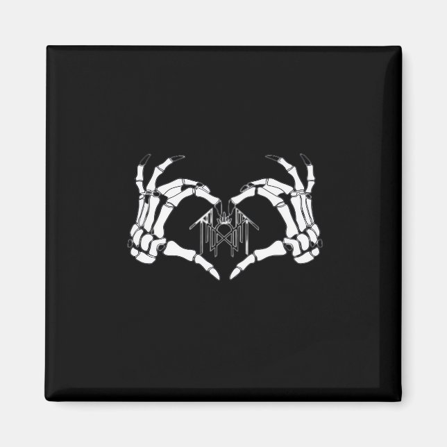Imán Manos del Corazón de Token Skeletons (Frente)