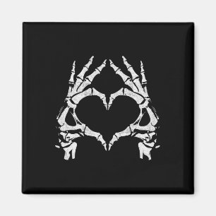 Imán Manos del corazón - Halloween - Skeleton manos Cor