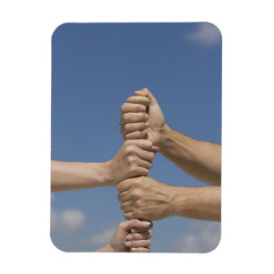 Imán Manos del equipo en palo