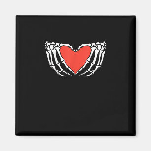 Imán Manos esqueléticas formando corazón - Hallo gótico
