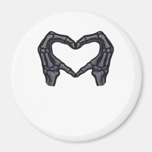Imán Manos esqueléticas formando un corazón