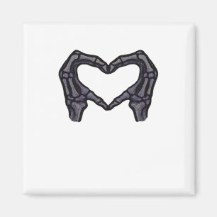 Imán Manos esqueléticas formando un corazón