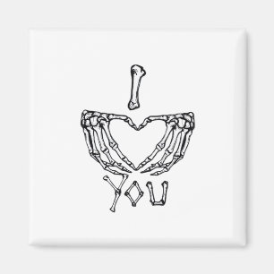 Imán Manos Skeleton Haciendo Un Corazón