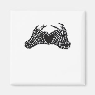 Imán Manos Skeleton Heart - Clásico