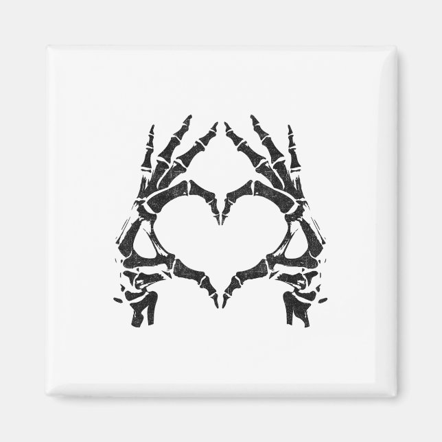 Imán Manos Skeleton Heart - Halloween - Manos Skeleton (Frente)