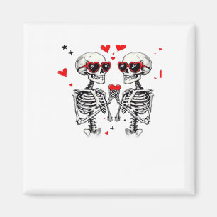 Imán Manos Skeleton Heart Para Tendencias