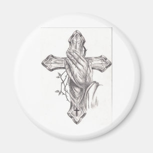 Imán Manos y cruz de rogación