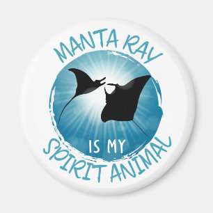 Imán Manta Ray es mi animal espiritual