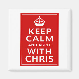 Imán Mantén La Calma Y Aceptas Con Chris