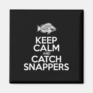 Imán Mantén la calma y atrapa peces - Snapp de pescador