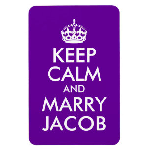Imán Mantén la calma y cásate con Jacob