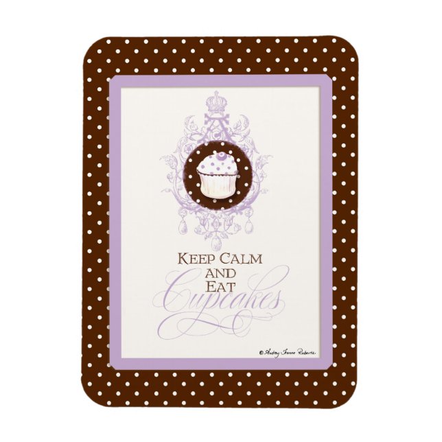 Imán Mantén la calma y come pasteles - Moda de moda a l (Vertical)