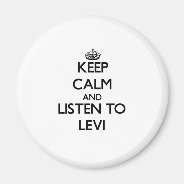 Imán Mantén la calma y escucha a Leví (Frente)