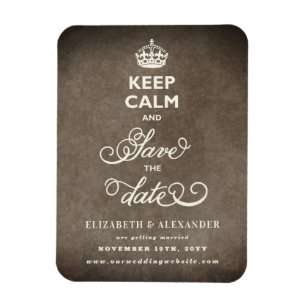 Imán Mantén La Calma Y Guarda Gracioso El Papel Vintage