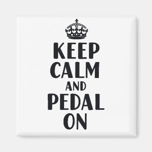 Imán Mantén la Calma y Pedalea