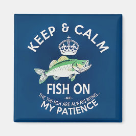 Imán Mantén la Calma y Sigue Pescando