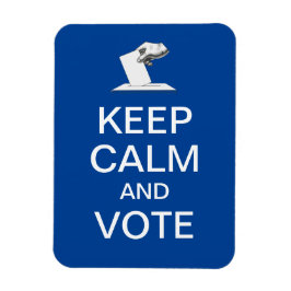 Imán Mantén la Calma y Vota 2026