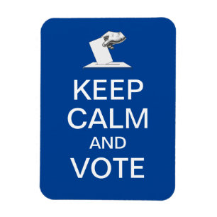 Imán Mantén la Calma y Vota 2026