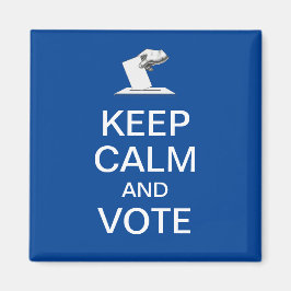 Imán Mantén la Calma y Vota 2026