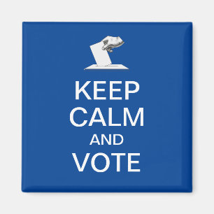 Imán Mantén la Calma y Vota 2026