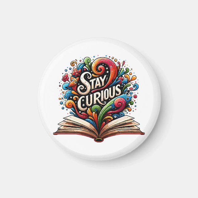 Imán Mantén la curiosidad (Frente)