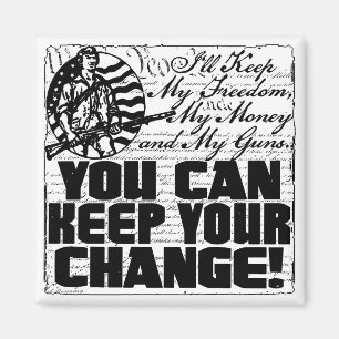 Imán Mantén Mi Libertad. Dinero y armas