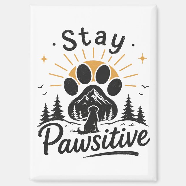 Imán Mantén Positividad (Anverso)