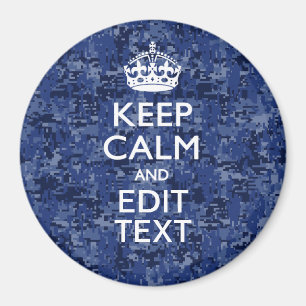 Imán Mantén tranquilo tu texto en camuflaje digital az