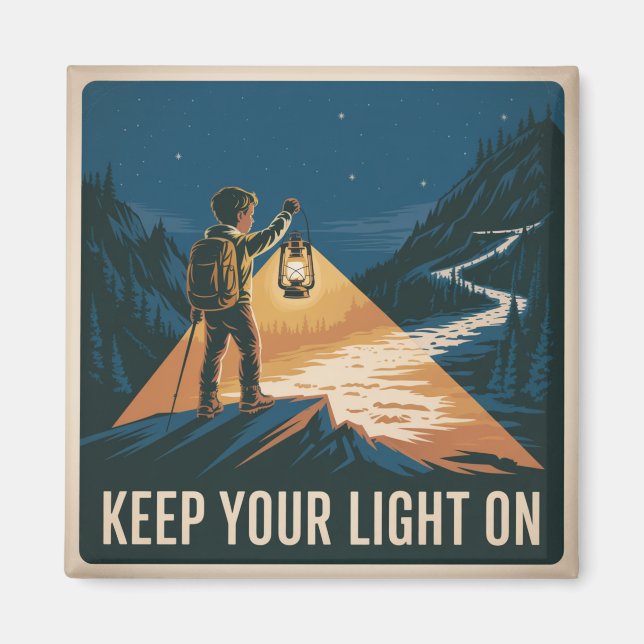 Imán Mantén Tu Luz Encendida (Frente)