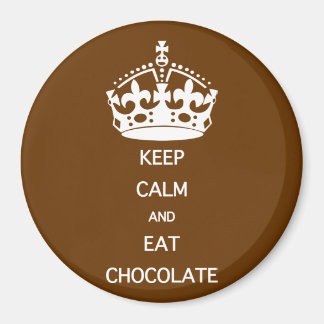 IMÁN MANTENER CALMA COMER CHOCOLATE
