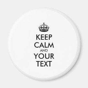 IMÁN MANTENER CALMA Y EL TEXTO