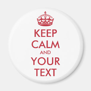 IMÁN MANTENER CALMA Y SU TEXTO