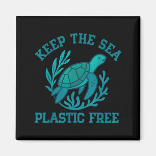 Imán Mantener el mar plástico tortuga marina eco océano