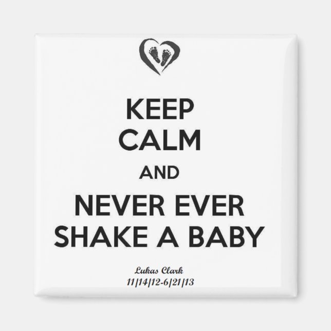 Imán Mantener la calma (Frente)