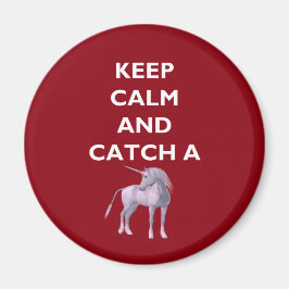 Imán Mantener la calma atrapar una fuente blanca de uni