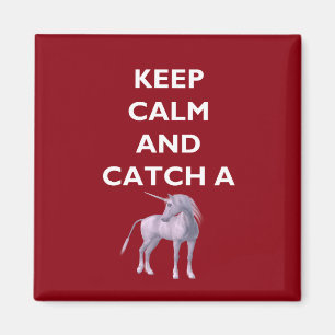 Imán Mantener la calma atrapar una fuente blanca de uni